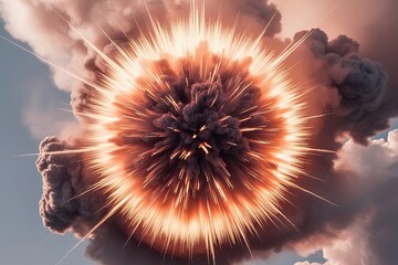 Atomic Fire Blast with Exceptional Clarity and Radiant Energy