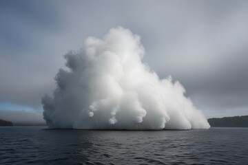 Obraz premium Crisp White Ink Fog Development in Isolation