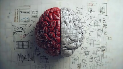 Dynamic Brain Illustration with Creative Concepts