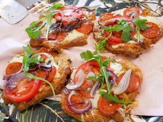 Brunch foods. 