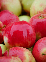 Close-up of red apples