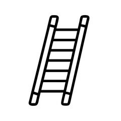  Vector Illustration of Simple Ladder for Construction and Climbing Themes