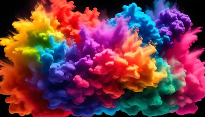 Fototapeta premium eye-catching thermochromic pigments illustrating temperature dynamics