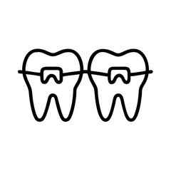  Dental Braces Teeth Vector for Orthodontic and Dental Care Representation