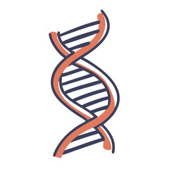  DNA Helix Vector Illustration for Genetic Science and Education Concepts
