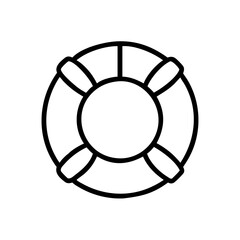 Fototapeta premium Lifesaver Ring Vector Symbolizing Safety and Rescue