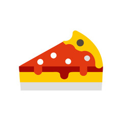  Pizza Slice Vector Illustration with Toppings and Cheese Layers