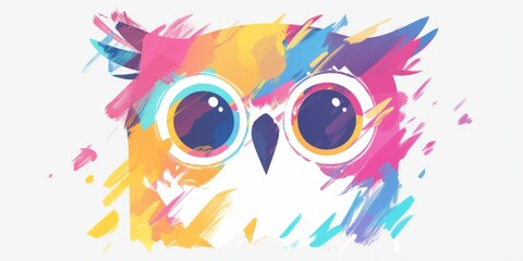 A cute and happy owl   