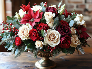 Elegant Christmas floral arrangements pictures to inspire your holiday bouquets and floral decor for festive cheer