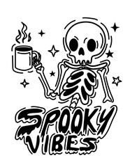skeleton spooky vibes