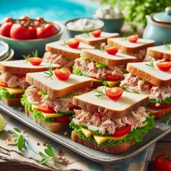 Thunfischsandwich mit Tomaten