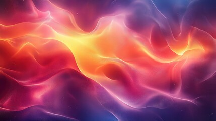 Obraz premium Abstract Wavy Pattern with Red, Orange, and Blue Hues