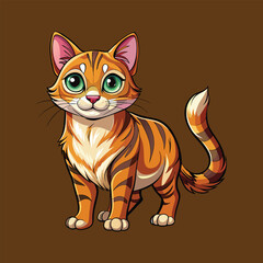 pet cat vector image illustration and artwork