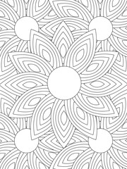 All these designs are hand-drawn and unique 
Flower Beautiful black and white illustration for adult coloring book,
This is a printable Beautiful Zentangle Coloring page for KDP Interior, POD products