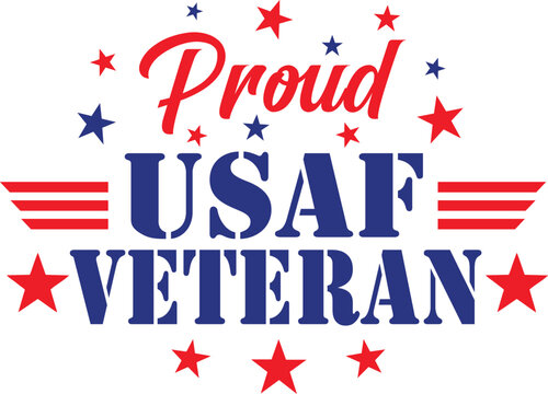 Air Force Veteran, Veteran, US Air Force, USAF, Military, Patriotic, Veterans Day, Heroes, Honor, Memorial Day, Independence Day, Army Star, Badge, Vector, Silhouette, Logo