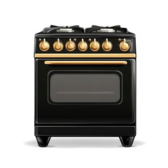 Fototapeta premium stove isolated on white background 