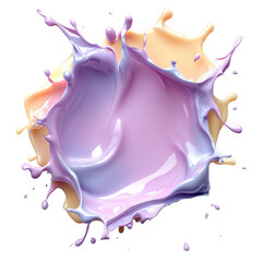 Pastel Splatter: Soft Focus Digital Art