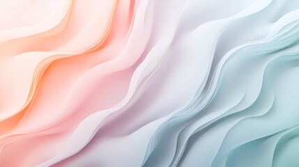 Obraz premium Soft, flowing abstract design in pastel colors.