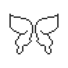 Obraz premium cute colorful butterfly wings pixel art
