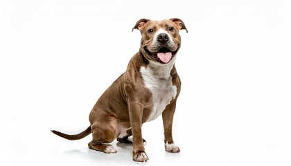 An isolated dog with white background