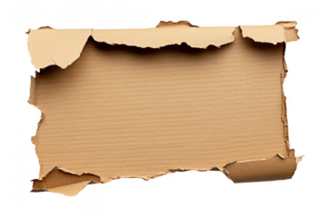 Distressed Paper with Torn Edge on Uneven Surface