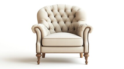Classic armchair isolated on white background  