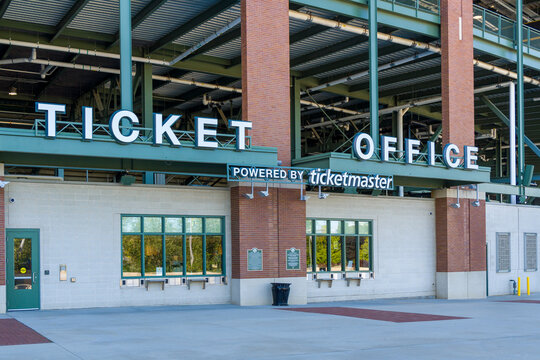 Ticketmaster Ticket Office Stadium Sign and Trademark Logo