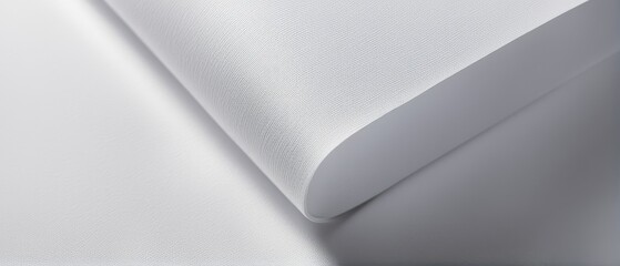 Close-up of White Fabric Texture