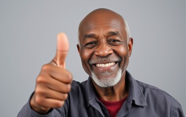 Positive Elderly Man Portrait