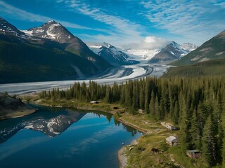 Fototapeta premium Alaska Landscape View