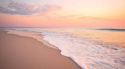 Obraz premium Serene Beach Scene at Sunset