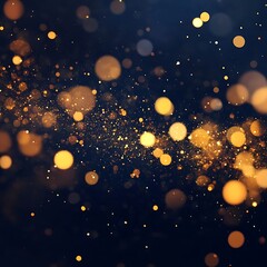 Obraz premium Dark blue and gold intertwine in a luxurious abstract background design