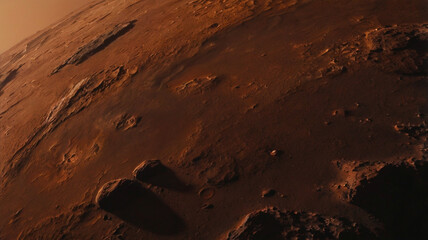 Mars, planet, space, globe, fake, illustration, photo, art