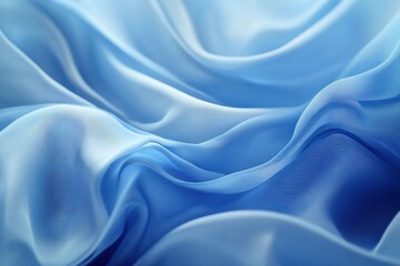 Obraz premium Soft Blue Abstract Fabric Flow