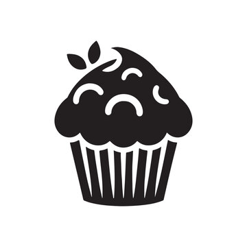 recommend clip art: Elegant Cupcake Logo – A Minimalist Muffin Icon with Fluid Shape Silhouettes, Designed in Vector Style for Bakery Branding, Packaging, Menus, or Marketing Creative Dessert Businesses
                    