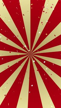 Gorgeous confetti animation for vertical screens. Perfect for surprises, sales, celebrations and other special events.