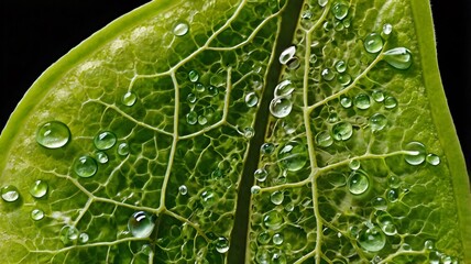 Cross-section of leaf