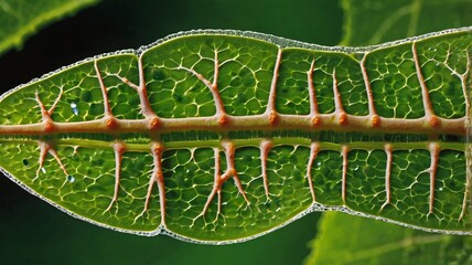 Cross-section of leaf