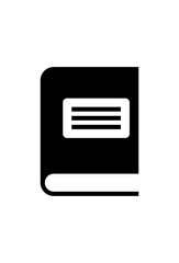 simple big book icon for knowledge