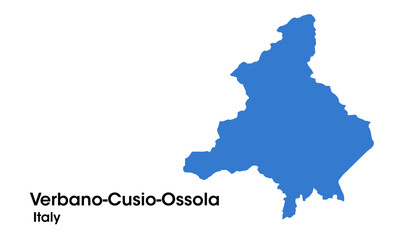 Fototapeta premium verbano cusio ossola italy map
