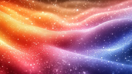 Fototapeta premium Colorful Gradient Waves With Sparkling Light Effect