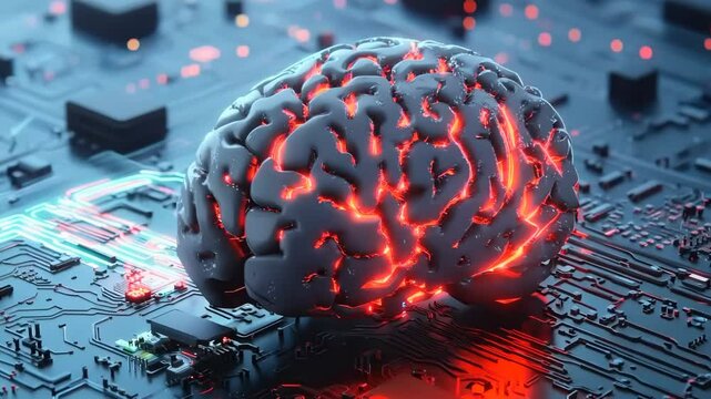 Futuristic Brain Interface Technology 