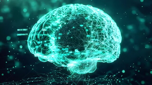 Futuristic Brain Interface Technology 