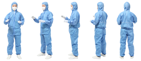 男性医療スタッフ 人物切り抜き5アングル