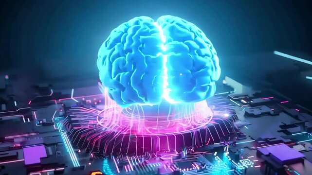 Futuristic Brain Interface Technology 