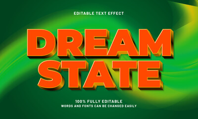 dream state editable text effects with a abstract and modern theme