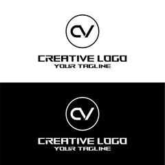 creative letter logo cv desain vektors