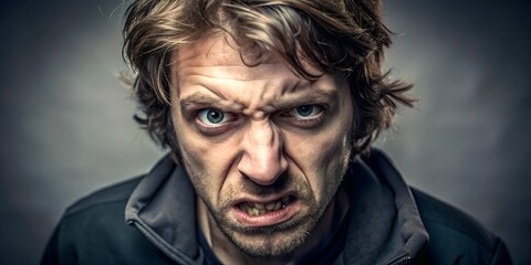 Fototapeta premium an aggressive man