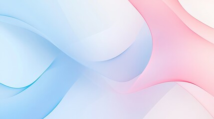 Naklejka premium Soft abstract waves in blue and pink hues.