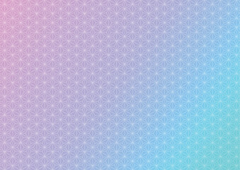 麻の葉 和柄 グラデーション 背景素材